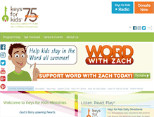 Tablet Screenshot of keysforkids.org